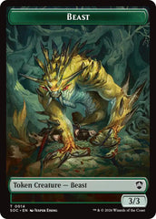 Beast // Primo, The Indivisible Double-Sided Token [Secrets of Strixhaven Commander Tokens] | Total Play