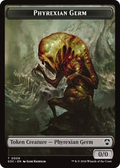Phyrexian Germ // Thopter Double-Sided Token [Secrets of Strixhaven Commander Tokens] | Total Play