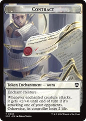 Contract // Pegasus Double-Sided Token [Secrets of Strixhaven Commander Tokens] | Total Play