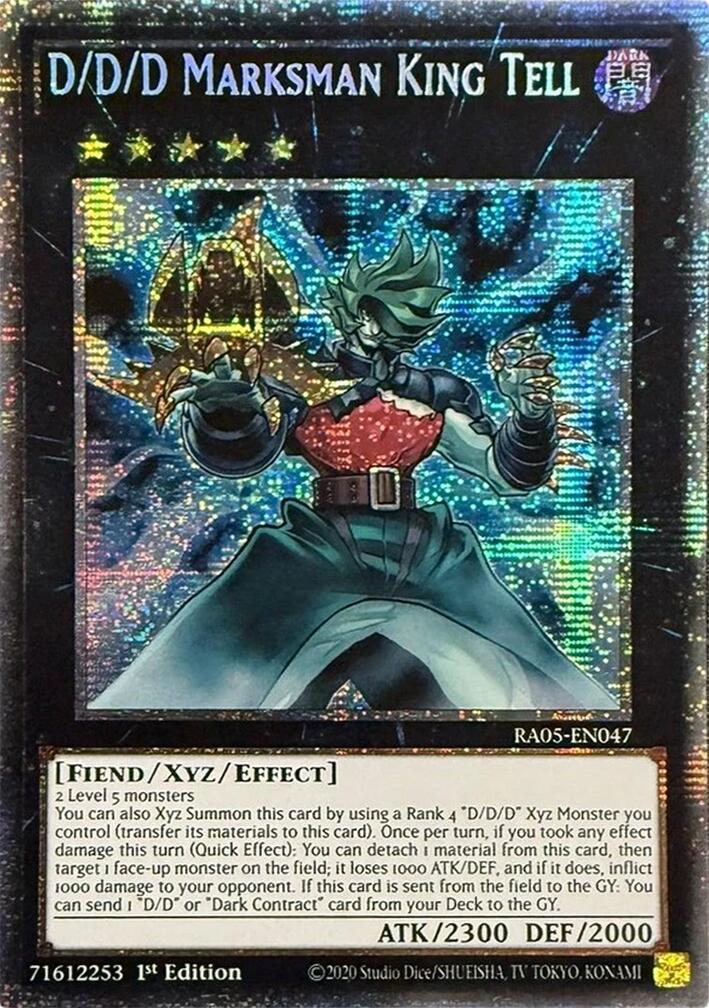 D/D/D Marksman King Tell (Starlight Rare) [RA05-EN047] Starlight Rare | Total Play