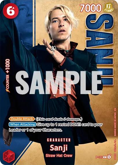 Sanji (P-137) (Premium Card Collection -Live Action Edition Vol.2 Straw Hat Crew-) [One Piece Promotion Cards] | Total Play