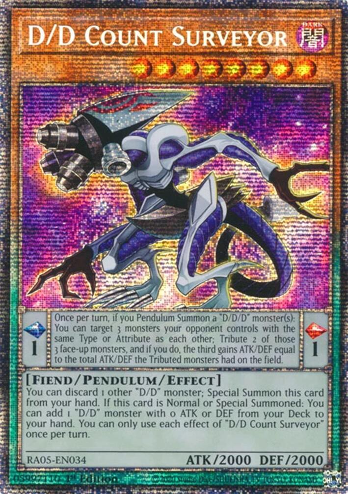 D/D Count Surveyor (Starlight Rare) [RA05-EN034] Starlight Rare | Total Play