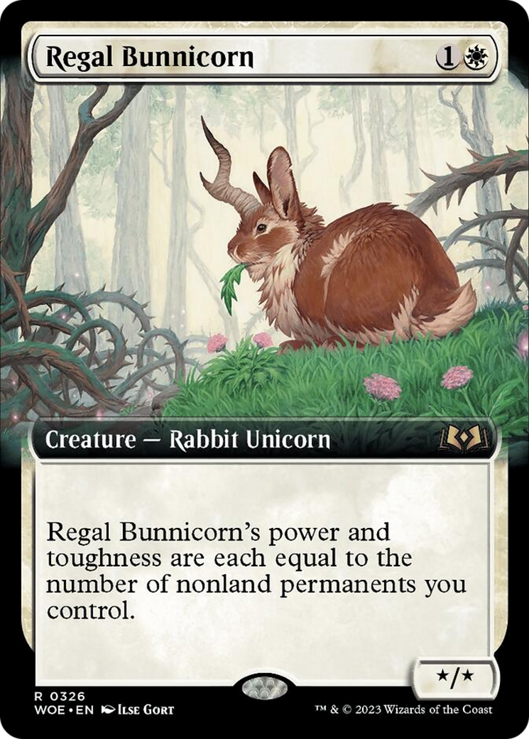 Regal Bunnicorn (Extended Art) [Wilds of Eldraine] | Total Play