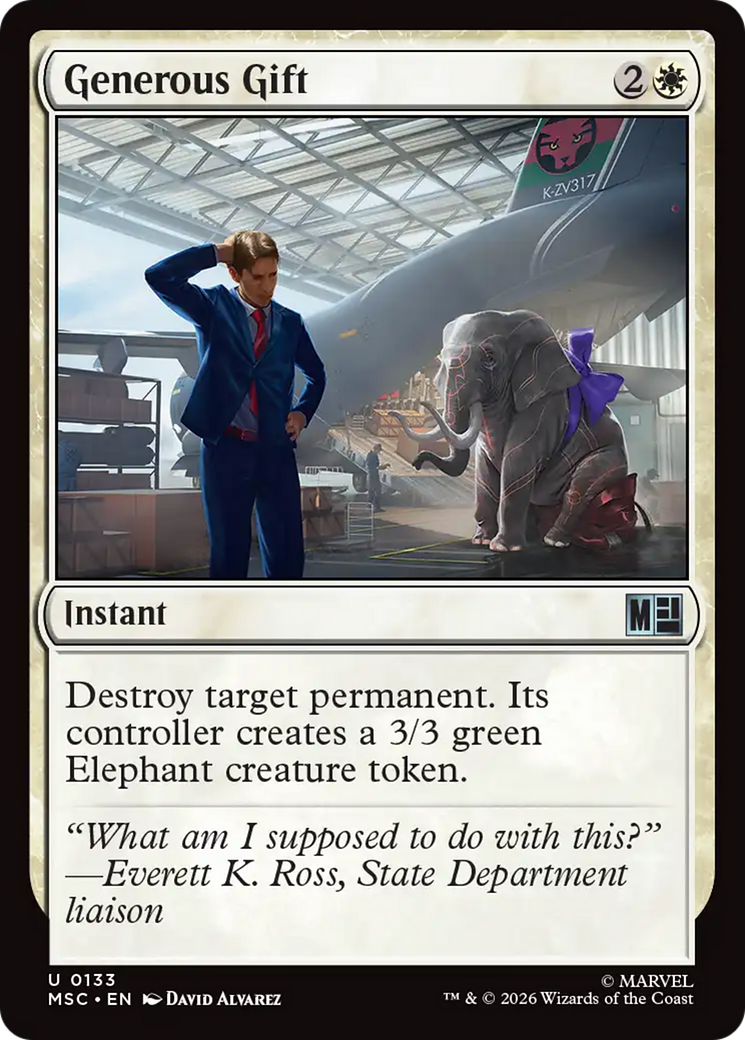 Generous Gift (Surge Foil) [Marvel Super Heroes Commander] | Total Play