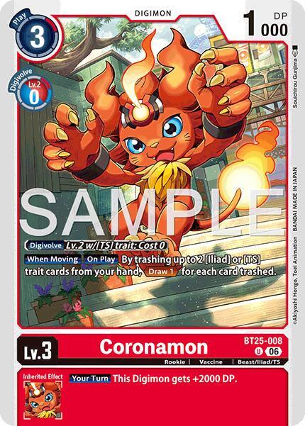 Coronamon [BT25-008] [Dual Revolution] | Total Play