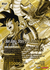 Son Goku // Son Goku, Story of a Forming Wish (Championship Golden Card 2026 Vol.1) (EX24-01) [Tournament Promotion Cards] | Total Play