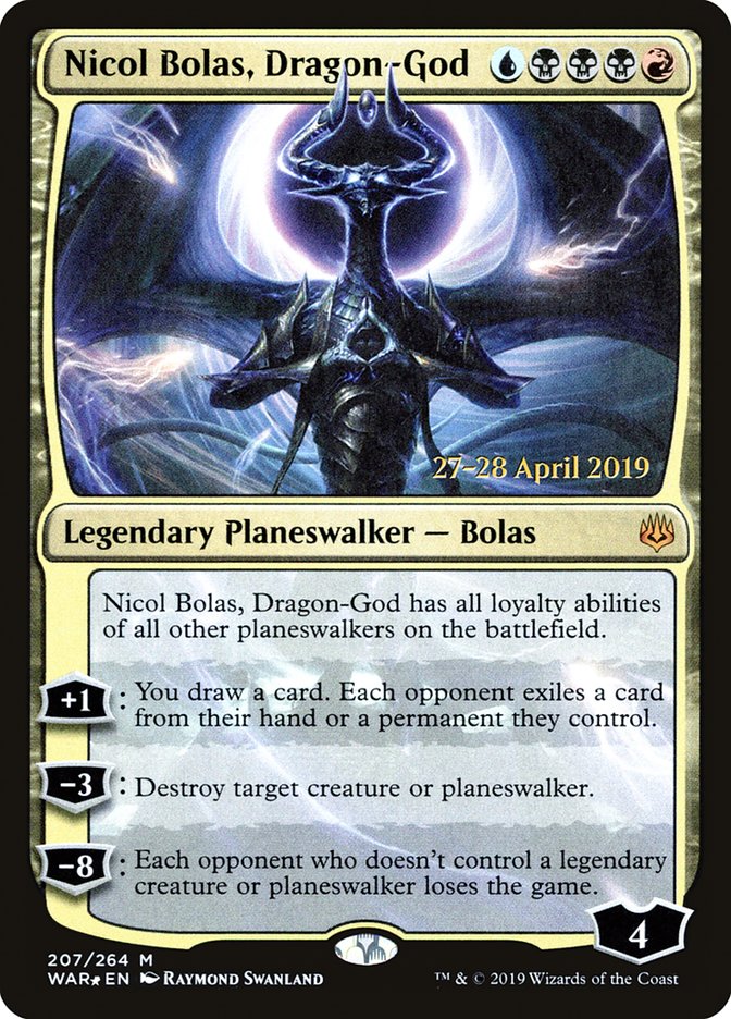 Nicol Bolas, Dragon-God [War of the Spark Prerelease Promos] | Total Play
