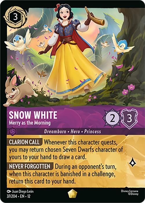 Snow White - Merry as the Morning (Foil) (37/204) [Wilds Unknown] | Total Play