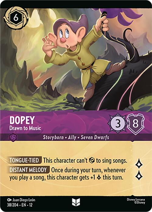 Dopey - Drawn to Music (Foil) (38/204) [Wilds Unknown] | Total Play