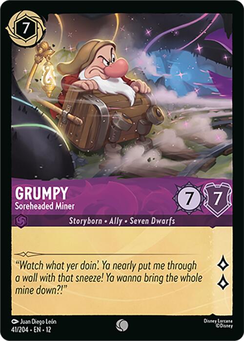 Grumpy - Soreheaded Miner (41/204) [Wilds Unknown] | Total Play