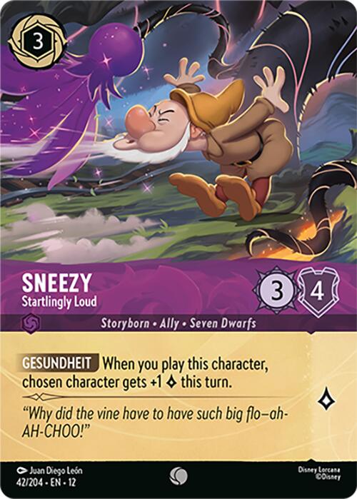 Sneezy - Startlingly Loud (Foil) (42/204) [Wilds Unknown] | Total Play