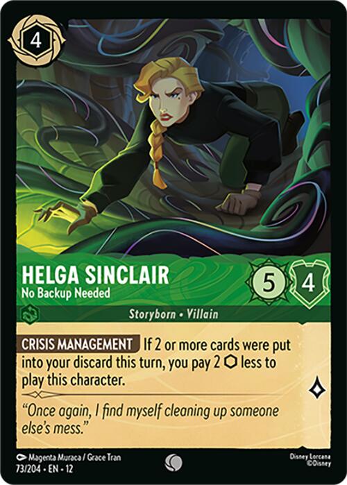 Helga Sinclair - No Backup Needed (73/204) [Wilds Unknown] | Total Play