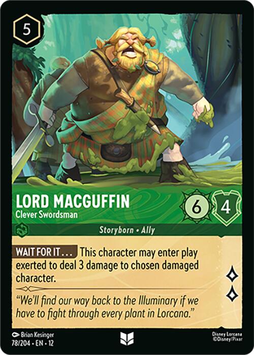 Lord MacGuffin - Clever Swordsman (78/204) [Wilds Unknown] | Total Play