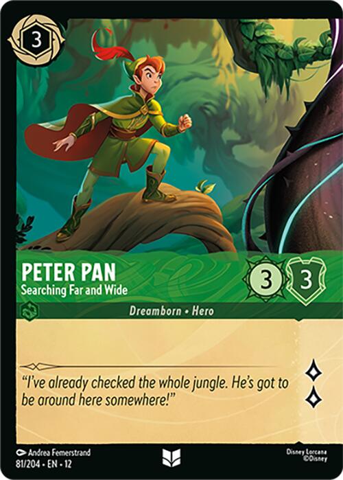 Peter Pan - Searching Far and Wide (Foil) (81/204) [Wilds Unknown] | Total Play