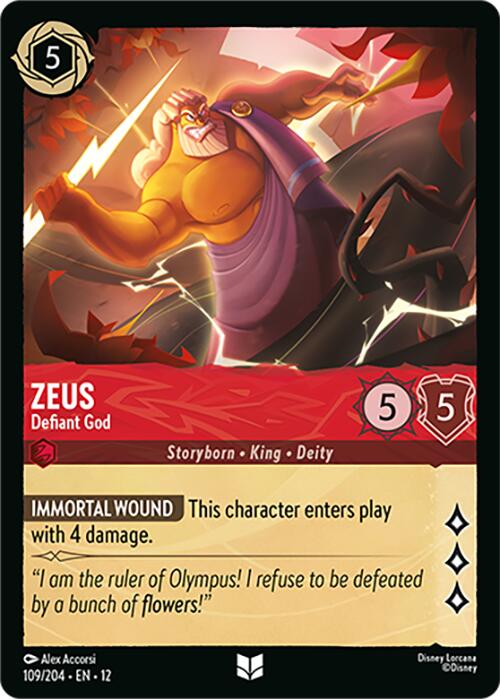 Zeus - Defiant God (109/204) [Wilds Unknown] | Total Play