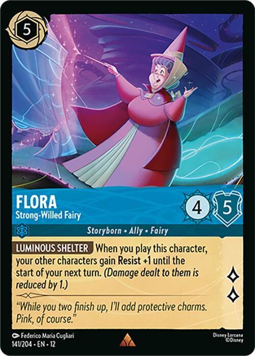 Flora - Strong-Willed Fairy (141/204) [Wilds Unknown] | Total Play