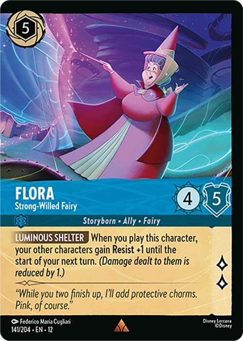 Flora - Strong-Willed Fairy (Foil) (141/204) [Wilds Unknown] | Total Play