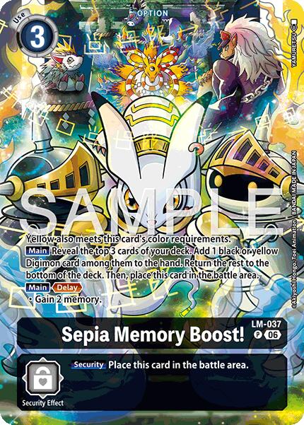 Sepia Memory Boost! [LM-037] (Alternate Art) [Starter Deck: Beatbreak] | Total Play