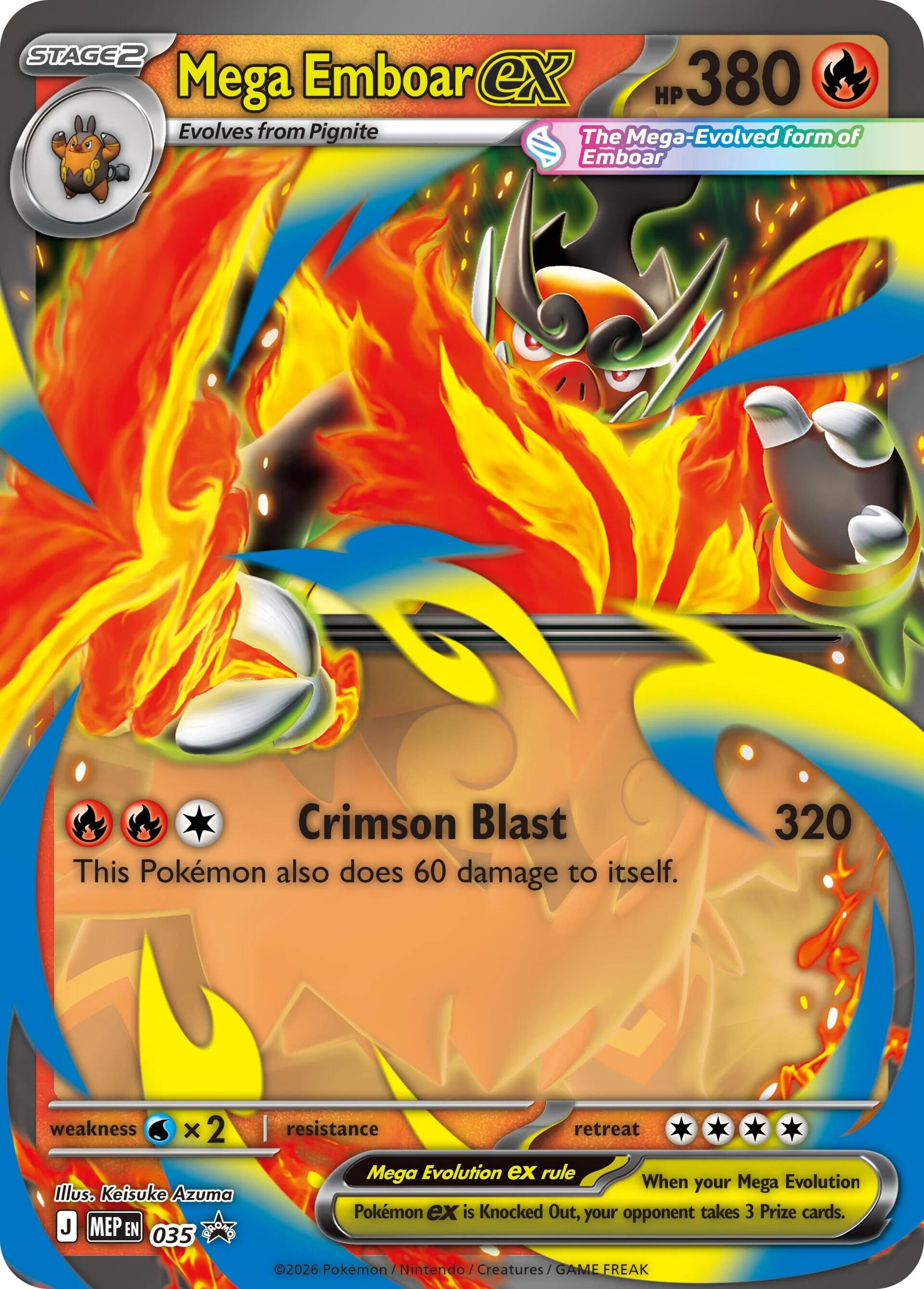 Mega Emboar ex (035) [Mega Evolution Promo] | Total Play