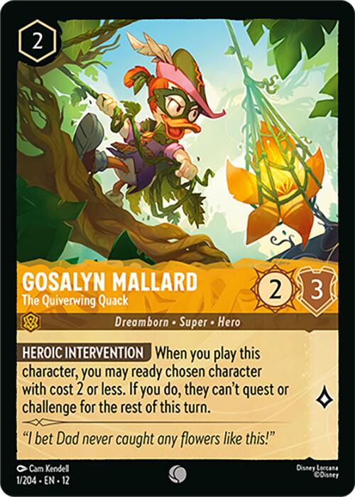 Gosalyn Mallard - The Quiverwing Quack (1/204) [Wilds Unknown] | Total Play