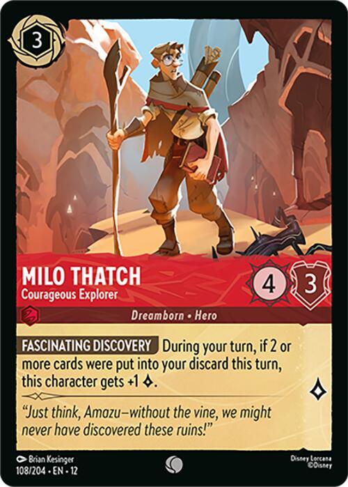 Milo Thatch - Courageous Explorer (108/204) [Wilds Unknown] | Total Play