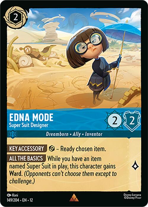 Edna Mode - Super Suit Designer (149/204) [Wilds Unknown] | Total Play