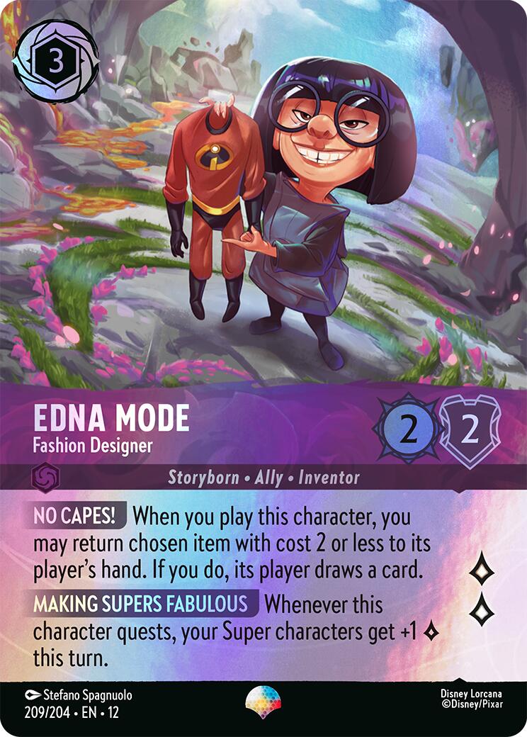 Edna Mode - Fashion Designer (Epic) (209/204) [Wilds Unknown] | Total Play