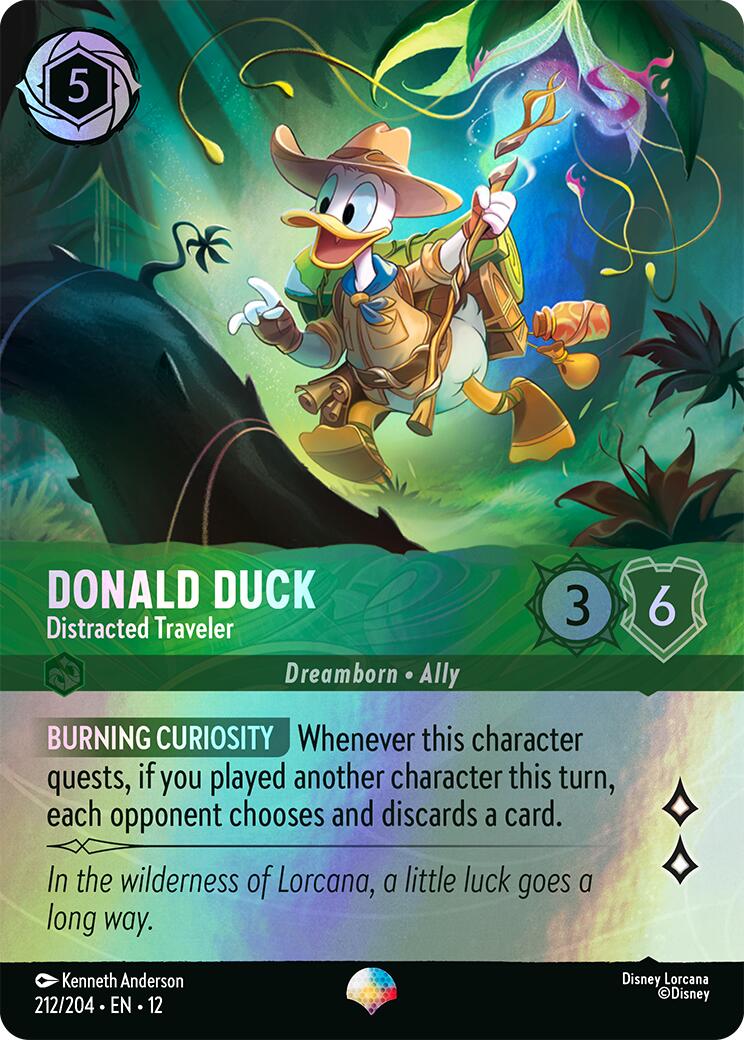 Donald Duck - Distracted Traveler (Epic) (212/204) [Wilds Unknown] | Total Play