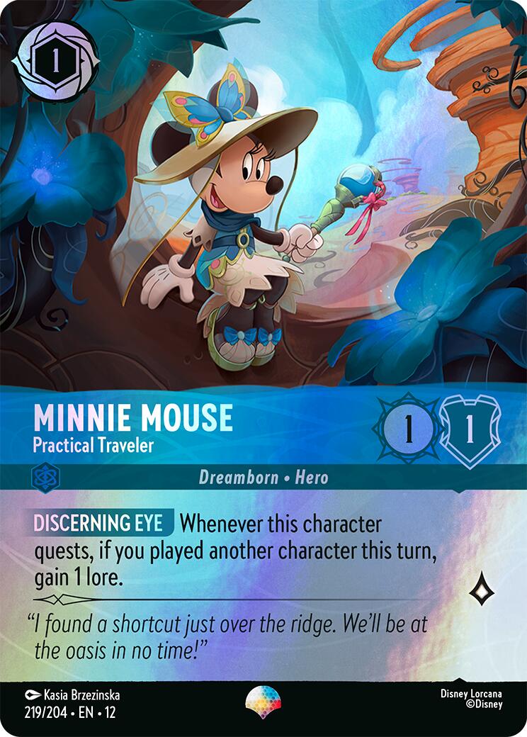Minnie Mouse - Practical Traveler (Epic) (219/204) [Wilds Unknown] | Total Play