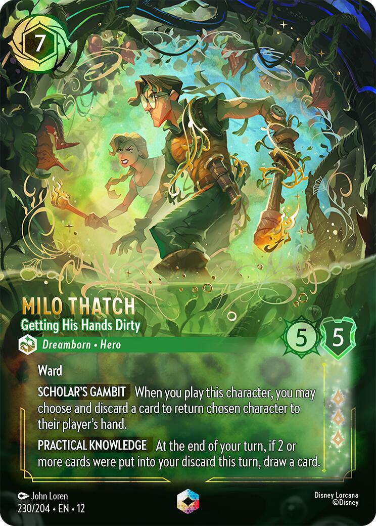 Milo Thatch - Getting His Hands Dirty (Enchanted) (230/204) [Wilds Unknown] | Total Play