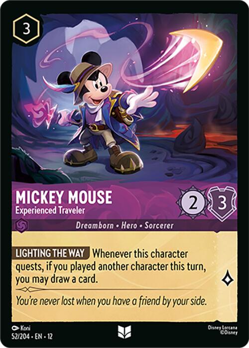 Mickey Mouse - Experienced Traveler (52/204) [Wilds Unknown] | Total Play