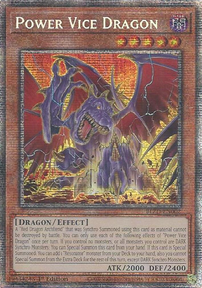 Power Vice Dragon (Starlight Rare) [BLZD-EN002] Starlight Rare | Total Play