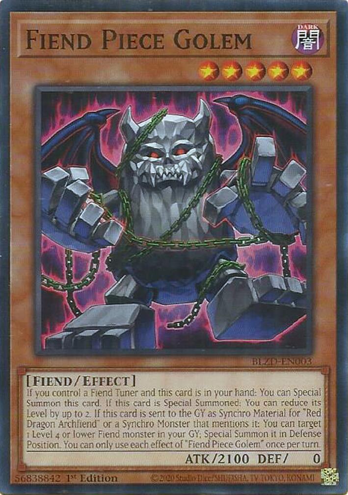 Fiend Piece Golem [BLZD-EN003] Common | Total Play