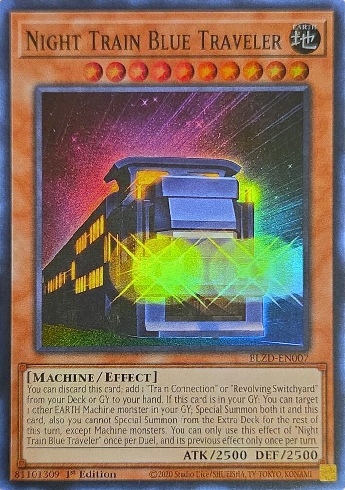 Night Train Blue Traveler [BLZD-EN007] Super Rare | Total Play