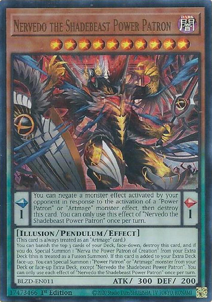 Nervedo the Shadebeast Power Patron [BLZD-EN011] Ultra Rare | Total Play