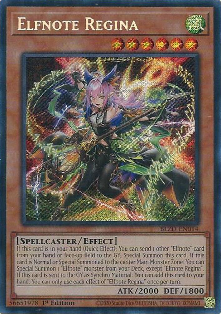 Elfnote Regina [BLZD-EN014] Secret Rare | Total Play