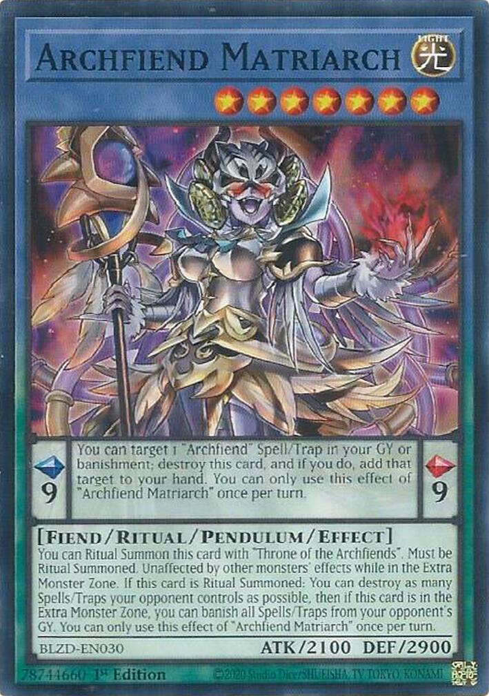 Archfiend Matriarch [BLZD-EN030] Common | Total Play