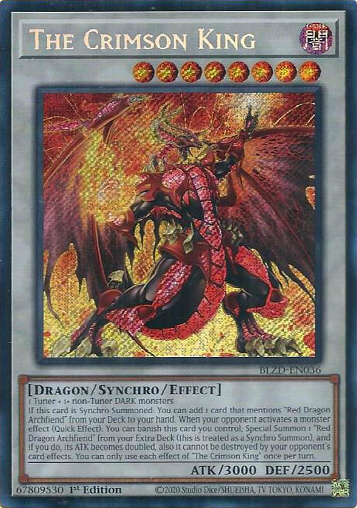 The Crimson King [BLZD-EN036] Secret Rare | Total Play