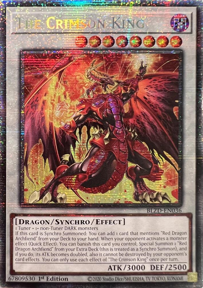 The Crimson King (Starlight Rare) [BLZD-EN036] Starlight Rare | Total Play