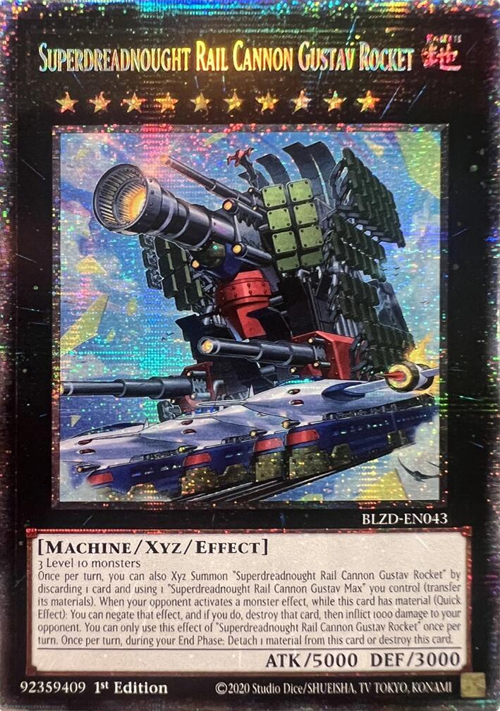 Superdreadnought Rail Cannon Gustav Rocket (Starlight Rare) [BLZD-EN043] Starlight Rare | Total Play