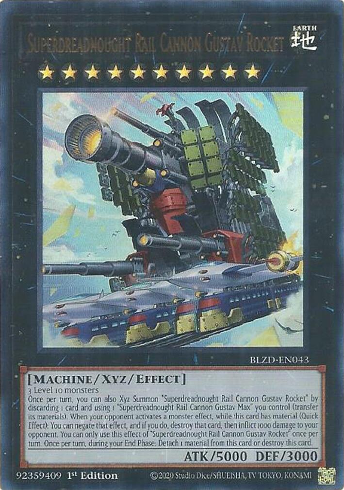 Superdreadnought Rail Cannon Gustav Rocket [BLZD-EN043] Ultra Rare | Total Play