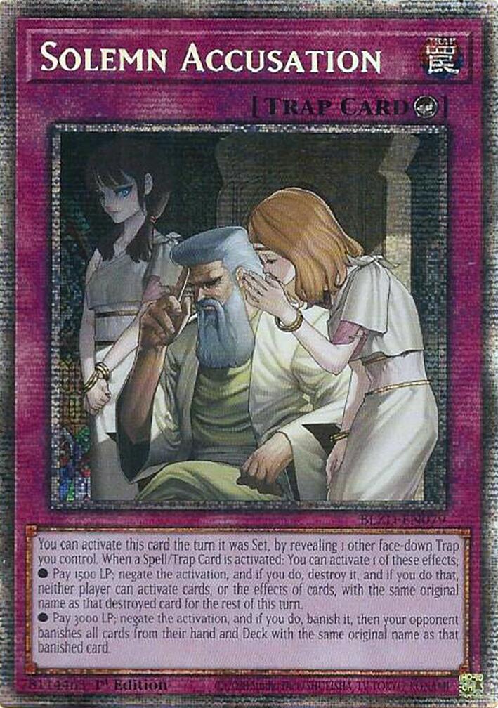 Solemn Accusation (Starlight Rare) [BLZD-EN079] Starlight Rare | Total Play
