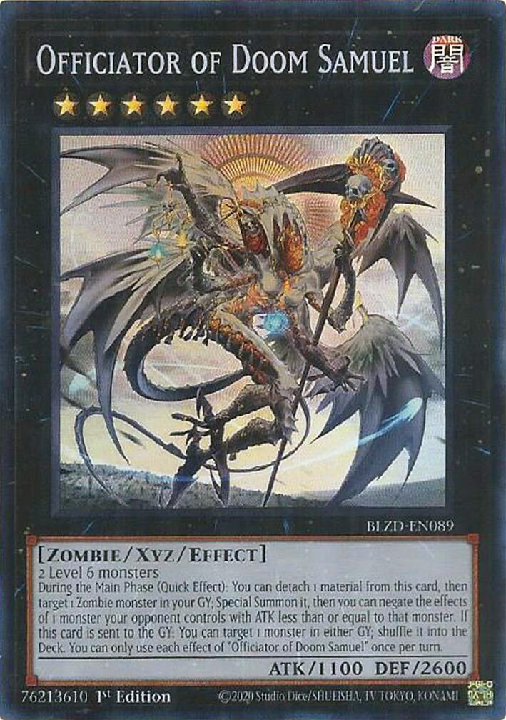 Officiator of Doom Samuel [BLZD-EN089] Super Rare | Total Play
