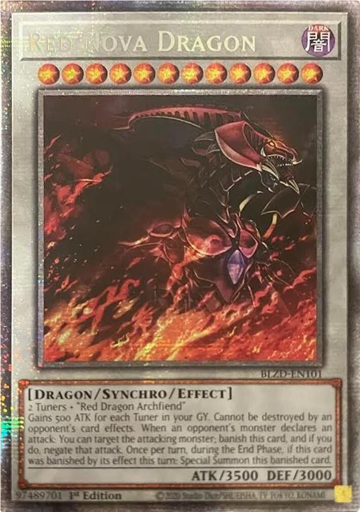 Red Nova Dragon (Starlight Rare) [BLZD-EN101] Starlight Rare | Total Play