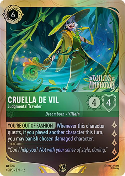 Cruella De Vil - Judgmental Traveler (45) [Promo Cards] | Total Play