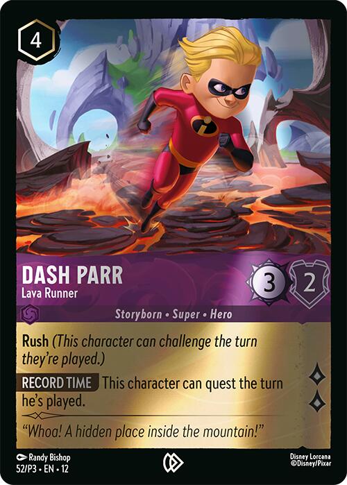 Dash Parr - Lava Runner (52) [Promo Cards] | Total Play