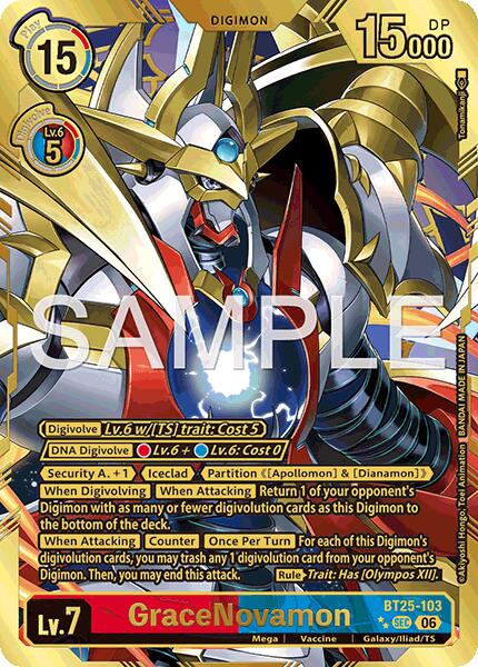 GraceNovamon [BT25-103] (Rare Pull) [Dual Revolution] | Total Play