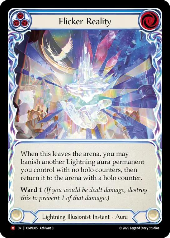 Flicker Reality [OMN005] (Omens of the Third Age)  Rainbow Foil | Total Play