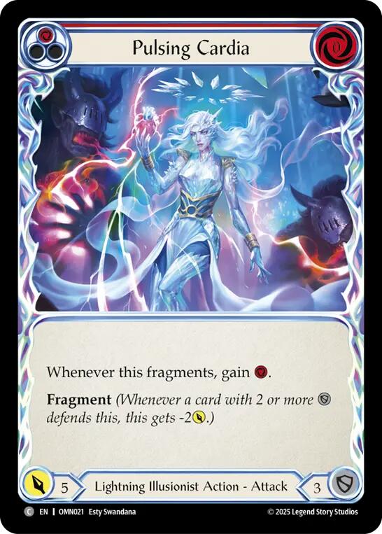 Pulsing Cardia (Red) [OMN021] (Omens of the Third Age)  Rainbow Foil | Total Play