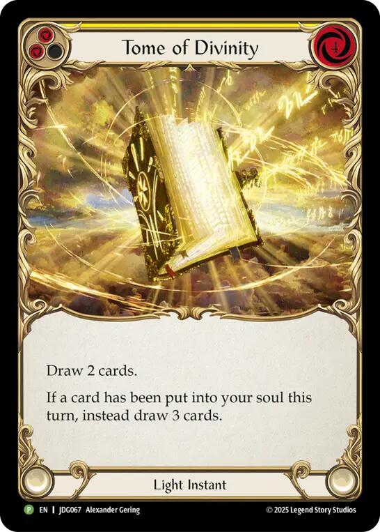 Tome of Divinity [JDG067] (Promo)  Cold Foil | Total Play